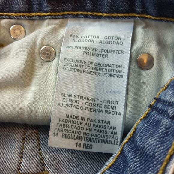 Levi's denizen 218 boys slim straight jeans - Picture 11 of 13